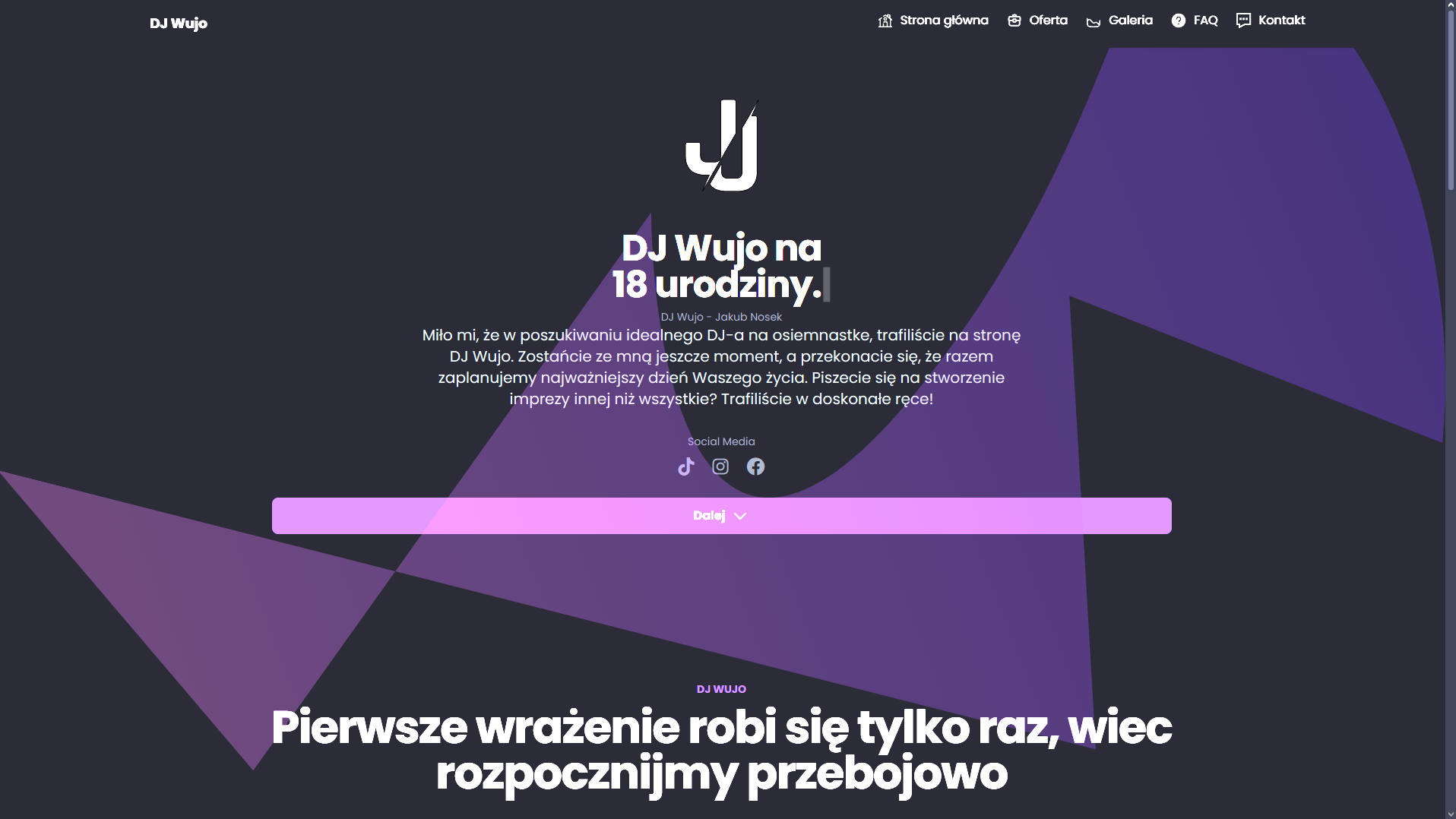 Podgląd strony djwujo.pl